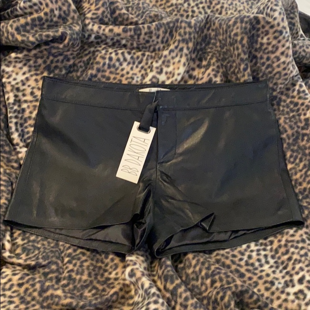 BB DAKOTA Leather Shorts